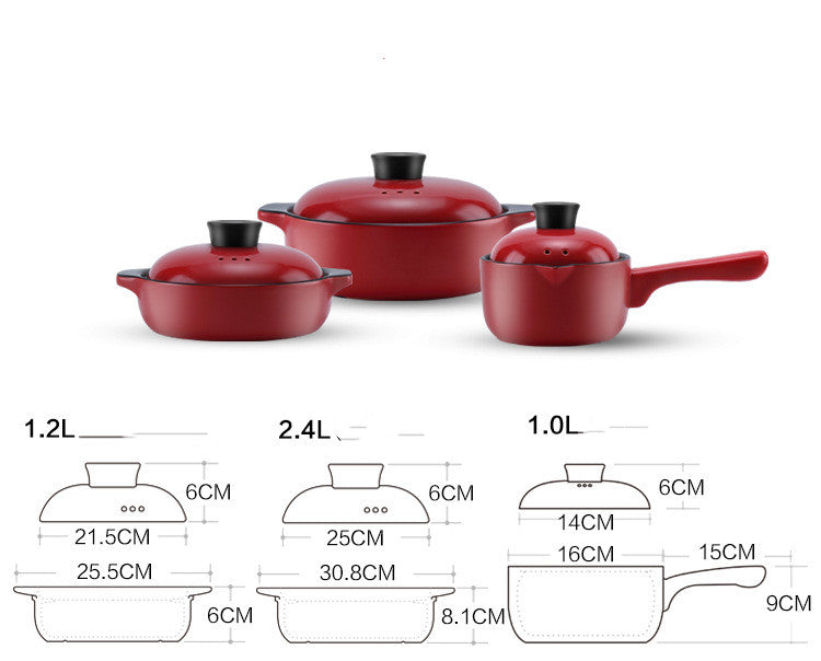 Discover the Versatility of the China Red Ceramic Stock Pot