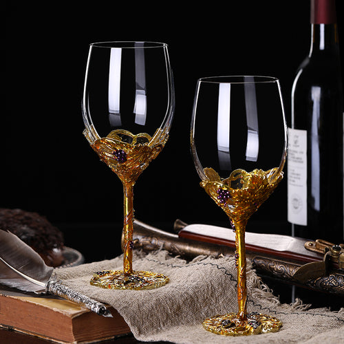 European Style Crystal Glass Wine Goblet Set Household Decanter