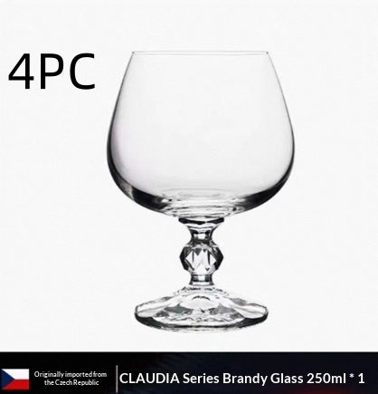 Elegant Crystal Glass Brandy Style Drinking Goblet