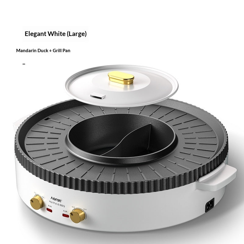 Multi Functional Electric Hot Pot And Grill Combo