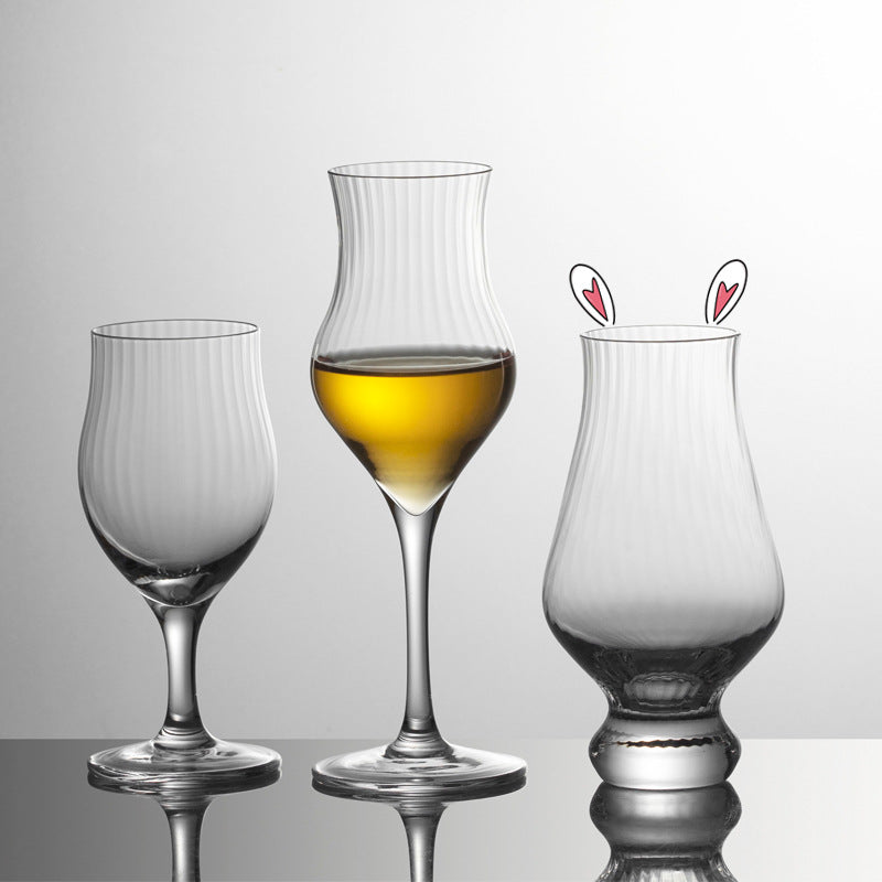 Tulip Shaped Lead Free Crystal Glass Tumbler
