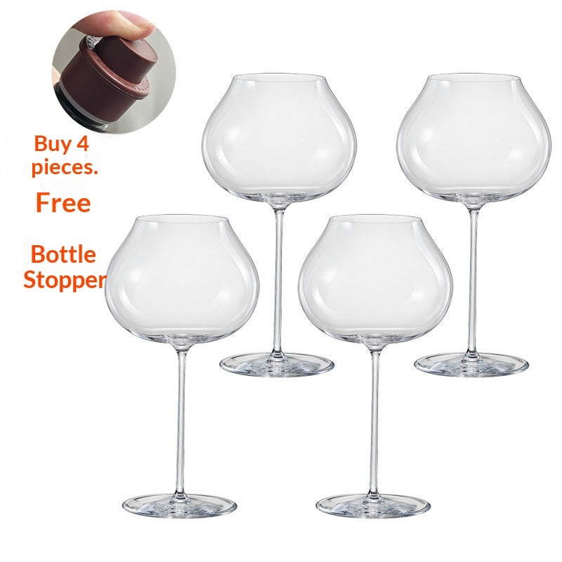 Hand Blown Crystal Glass Elegant Drinking Goblet