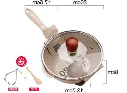 Non Stick Small Deep Frying Pan Home Cooking Wok Pot