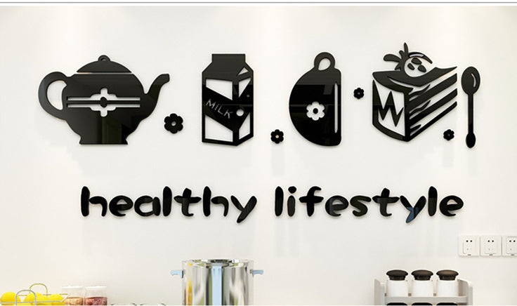 Cute Minimalist Kitchen Wall Sticker