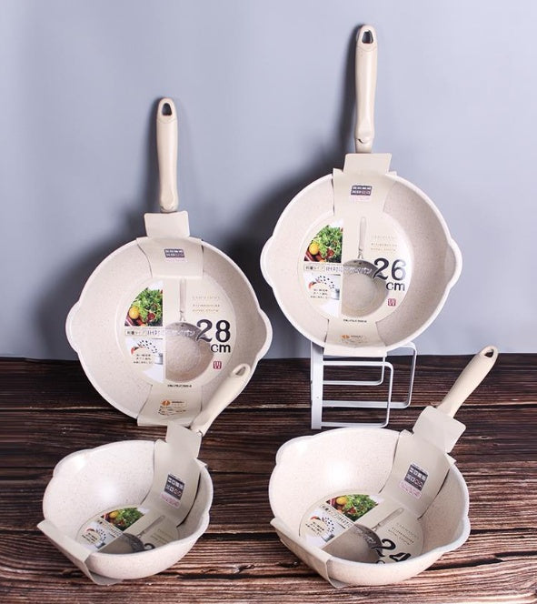 Non Stick Small Deep Frying Pan Home Cooking Wok Pot