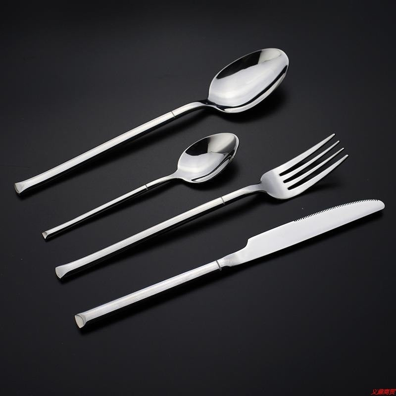 Square Handle Western Cutlery Set 4 Piece Steak Set