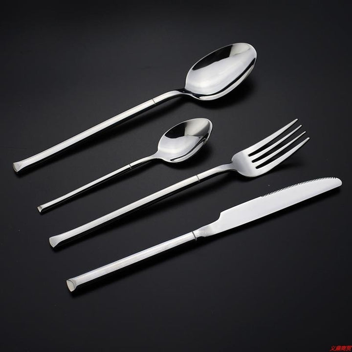Square Handle Western Cutlery Set 4 Piece Steak Set