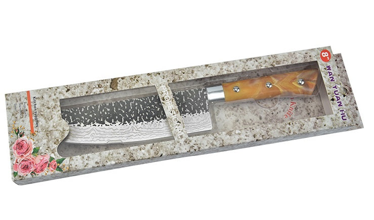 Stainless Steel Chef Knife Marbled Handle Kitchen Knife