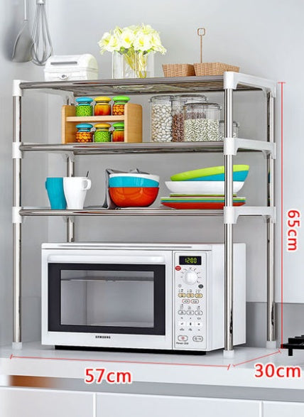 Microwave Kitchen Shelf Spice Organizer Storage Rack