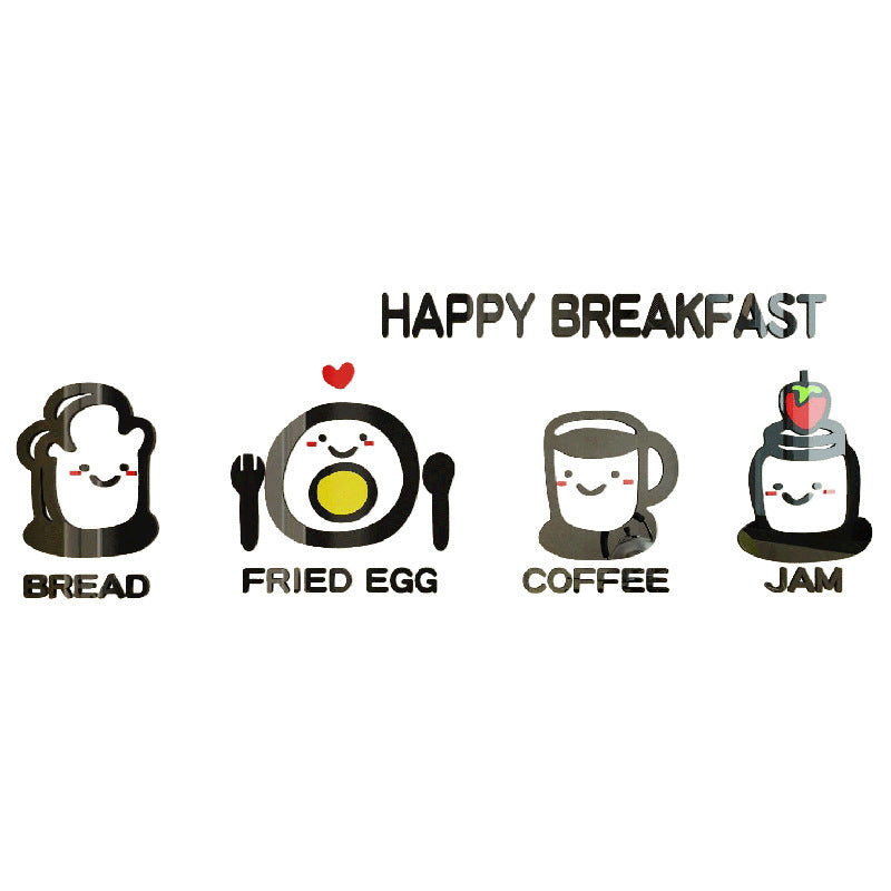 Cute Minimalist Kitchen Wall Sticker