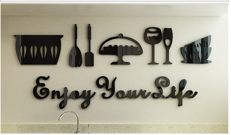Cute Minimalist Kitchen Wall Sticker