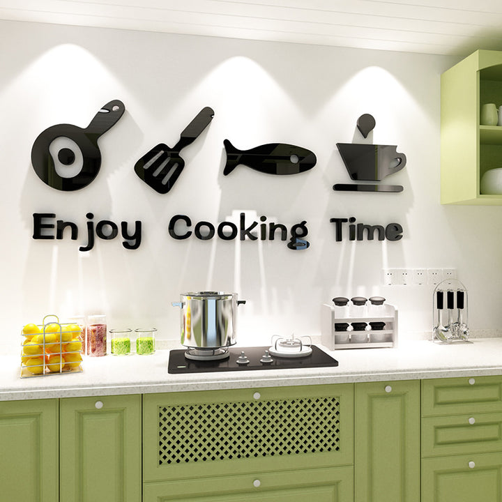 Cute Minimalist Kitchen Wall Sticker