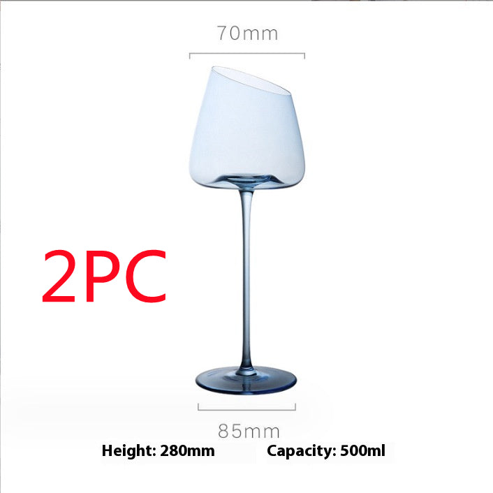 Klein Blue Crystal Glass Elegant Drinking Goblet