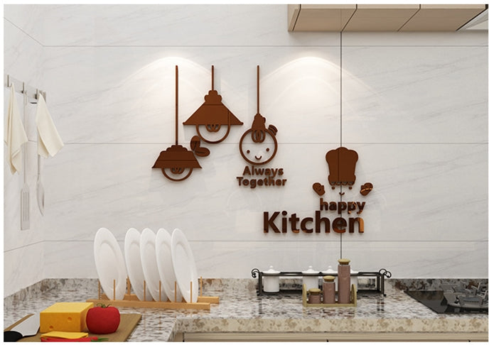 Cute Minimalist Kitchen Wall Sticker
