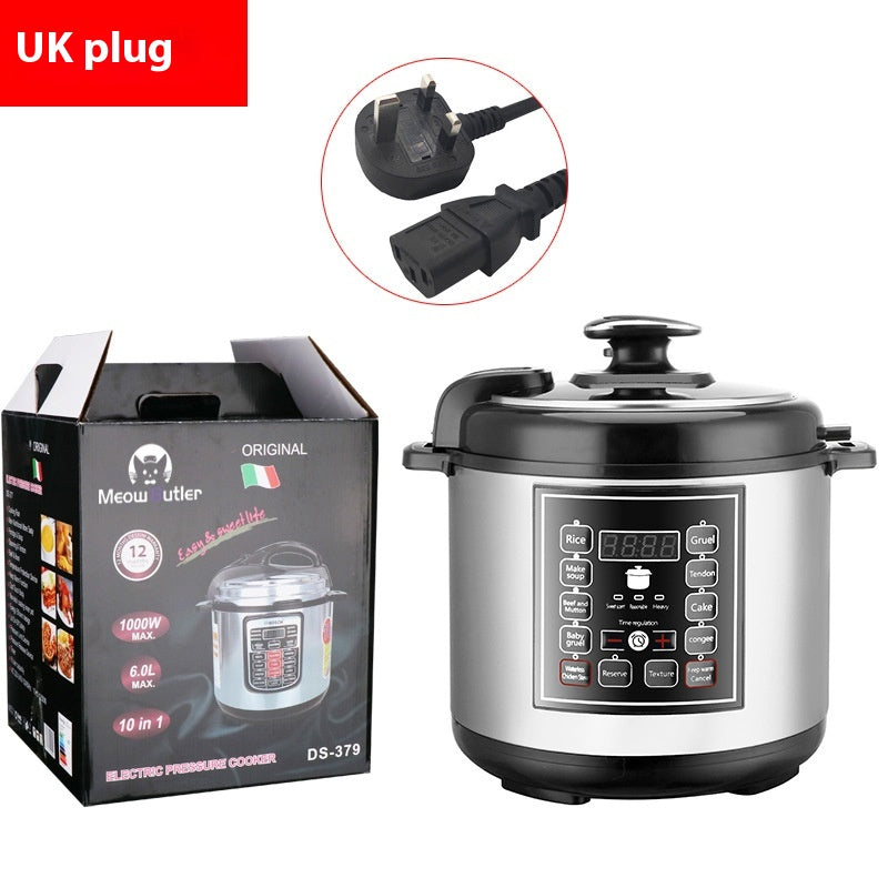 5L Multi Function Electric Pressure Cooker Intelligent Timer Rice Cooker