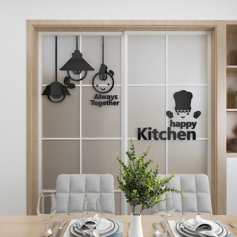 Cute Minimalist Kitchen Wall Sticker