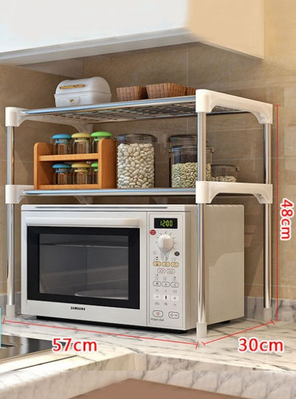 Microwave Kitchen Shelf Spice Organizer Storage Rack