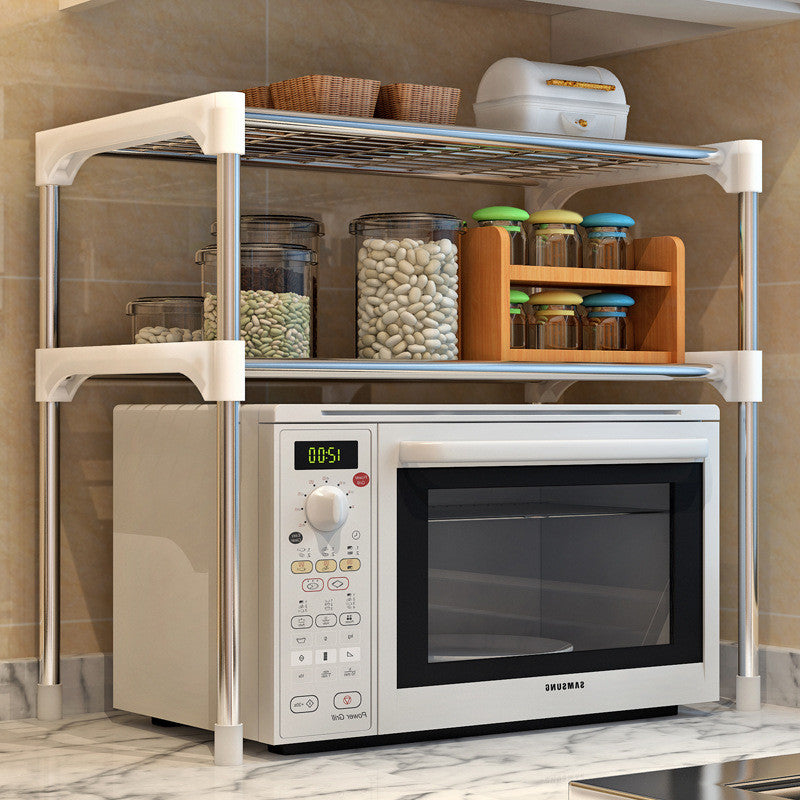 Microwave Kitchen Shelf Spice Organizer Storage Rack