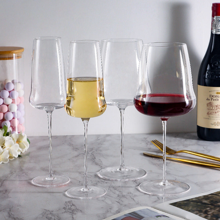 Handmade Ultra Thin Crystal Glass Elegant Bordeaux Drinking Goblet