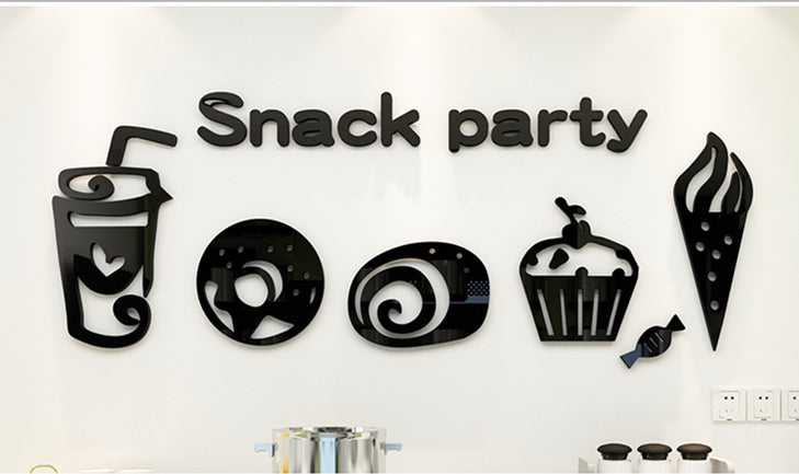 Cute Minimalist Kitchen Wall Sticker