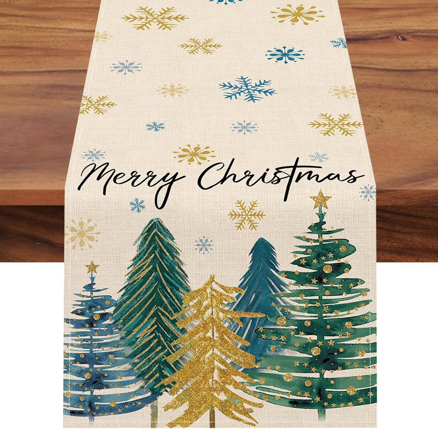 Christmas Tree Table Runner For Holiday Dining Decor