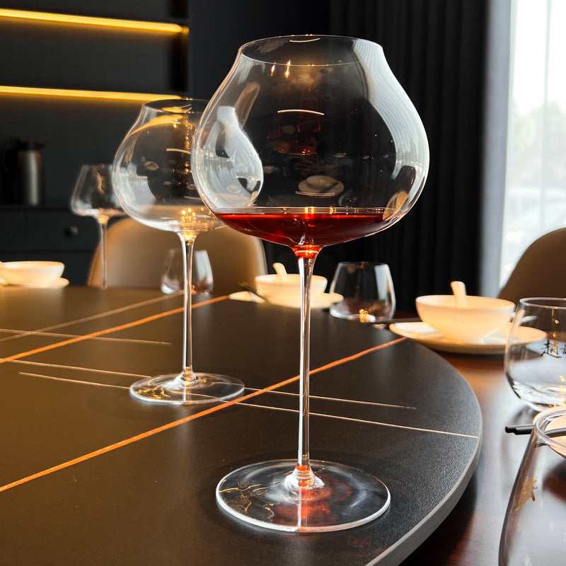 Hand Blown Crystal Glass Elegant Drinking Goblet