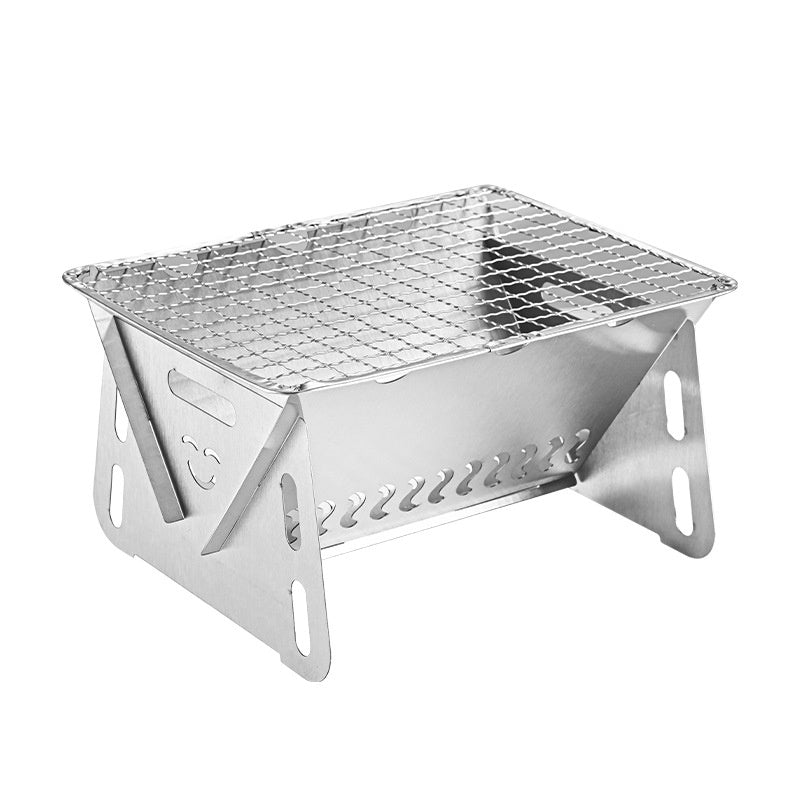 Portable Stainless Steel Folding BBQ Grill
