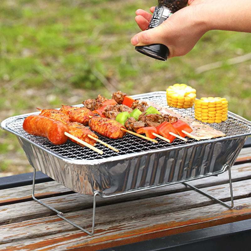 Portable Household Small Charcoal BBQ Grill Stove