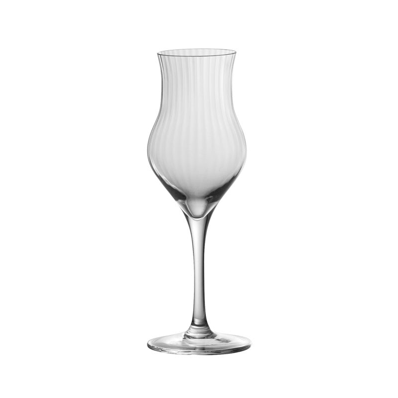 Tulip Shaped Lead Free Crystal Glass Tumbler