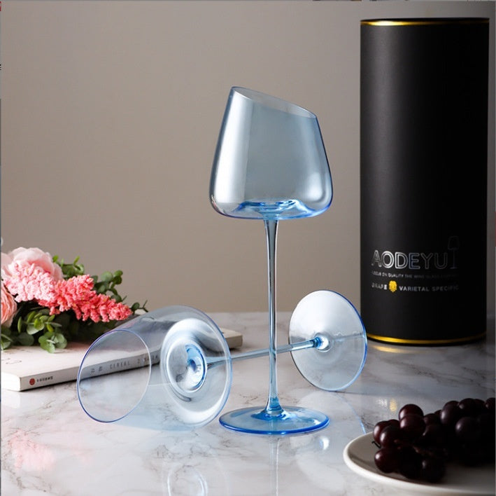 Klein Blue Crystal Glass Elegant Drinking Goblet