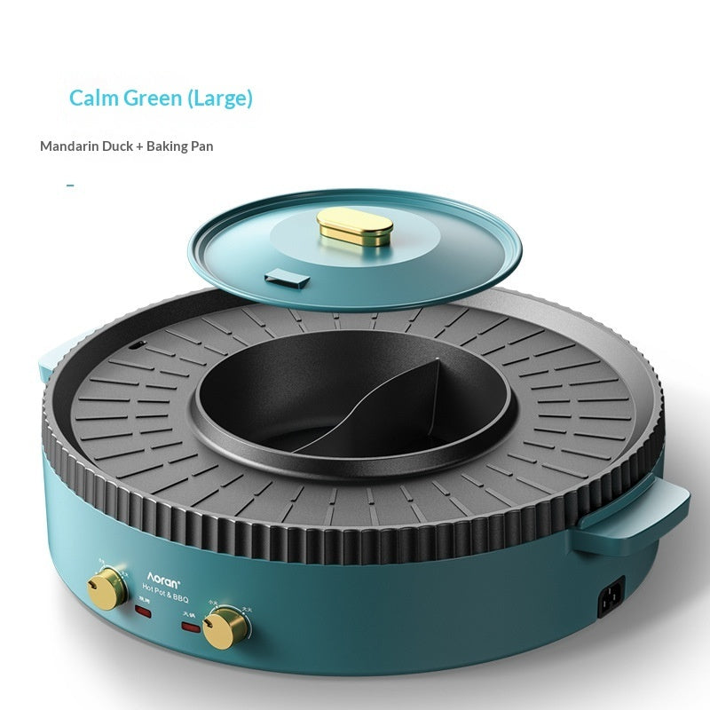 Multi Functional Electric Hot Pot And Grill Combo