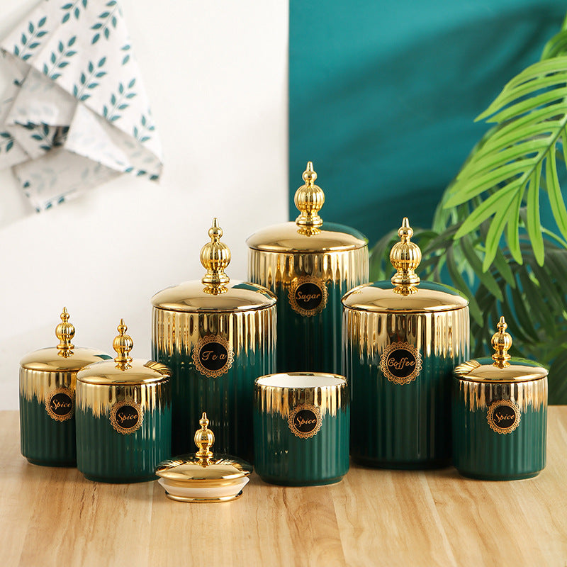 Ceramic Kitchen Storage Jar Decor