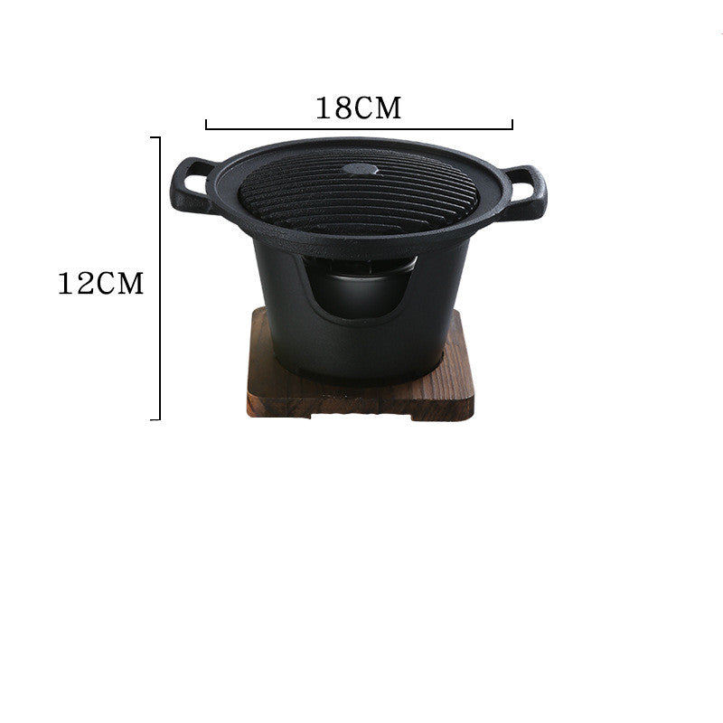 Non Stick Small Indoor BBQ Grill Household Cooking Stove