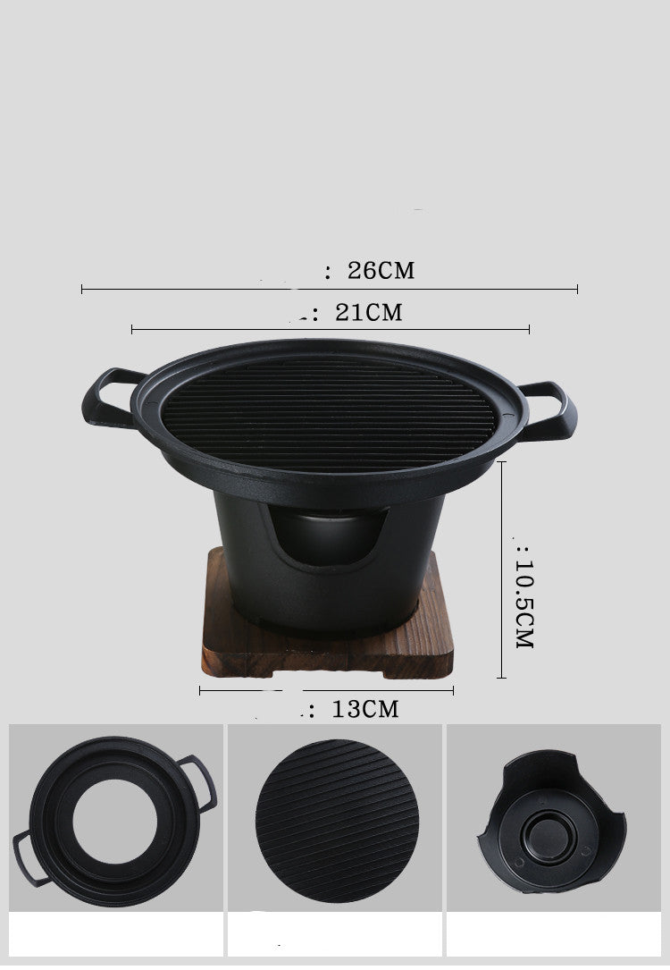 Non Stick Small Indoor BBQ Grill Household Cooking Stove