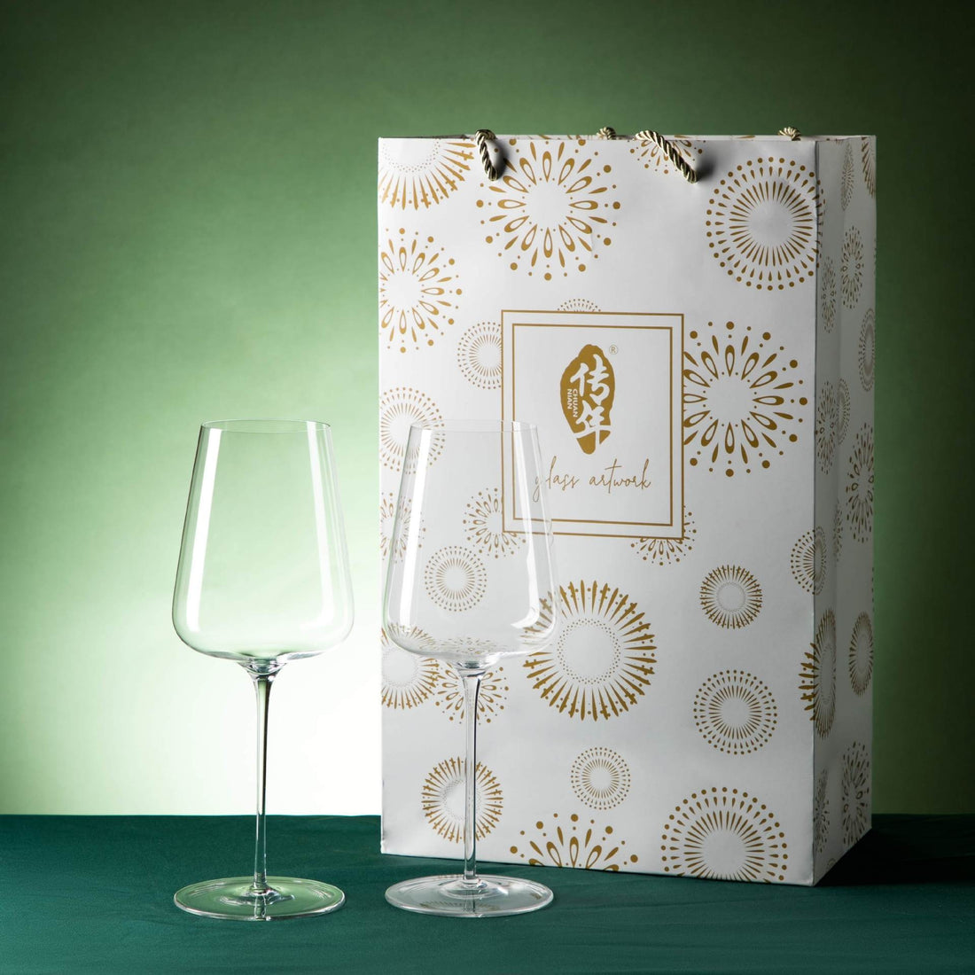 Crystal Glass Elegant Wine Goblet Gift Set