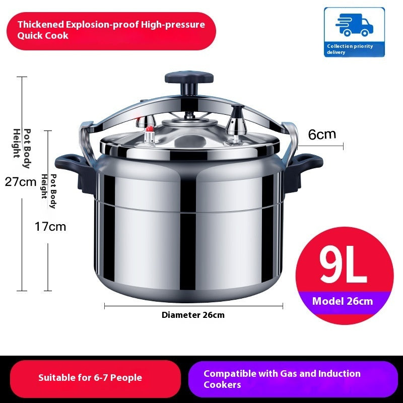 Large Capacity Explosion Proof Gas Stove Pressure Cooker Household Cooking Pot