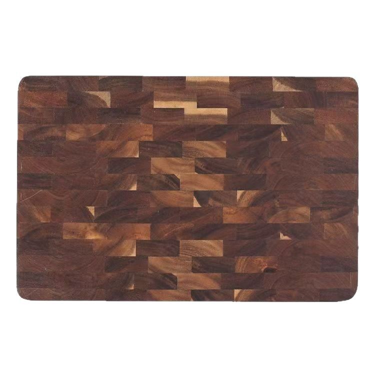 Solid Wood Acacia Cutting Board Grid Style Kitchen Chopping Board