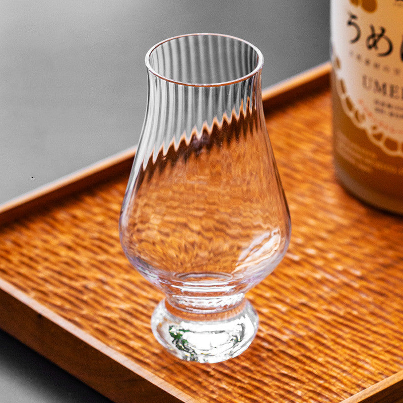 Tulip Shaped Lead Free Crystal Glass Tumbler