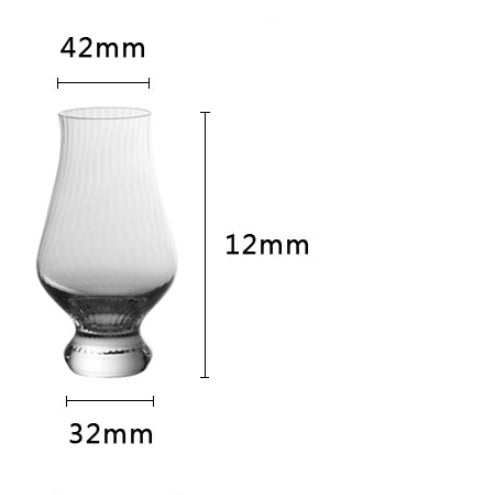 Tulip Shaped Lead Free Crystal Glass Tumbler