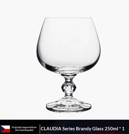 Elegant Crystal Glass Brandy Style Drinking Goblet