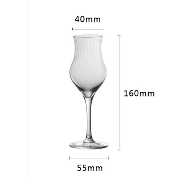 Tulip Shaped Lead Free Crystal Glass Tumbler