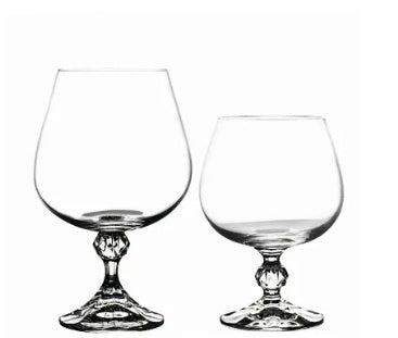 Elegant Crystal Glass Brandy Style Drinking Goblet