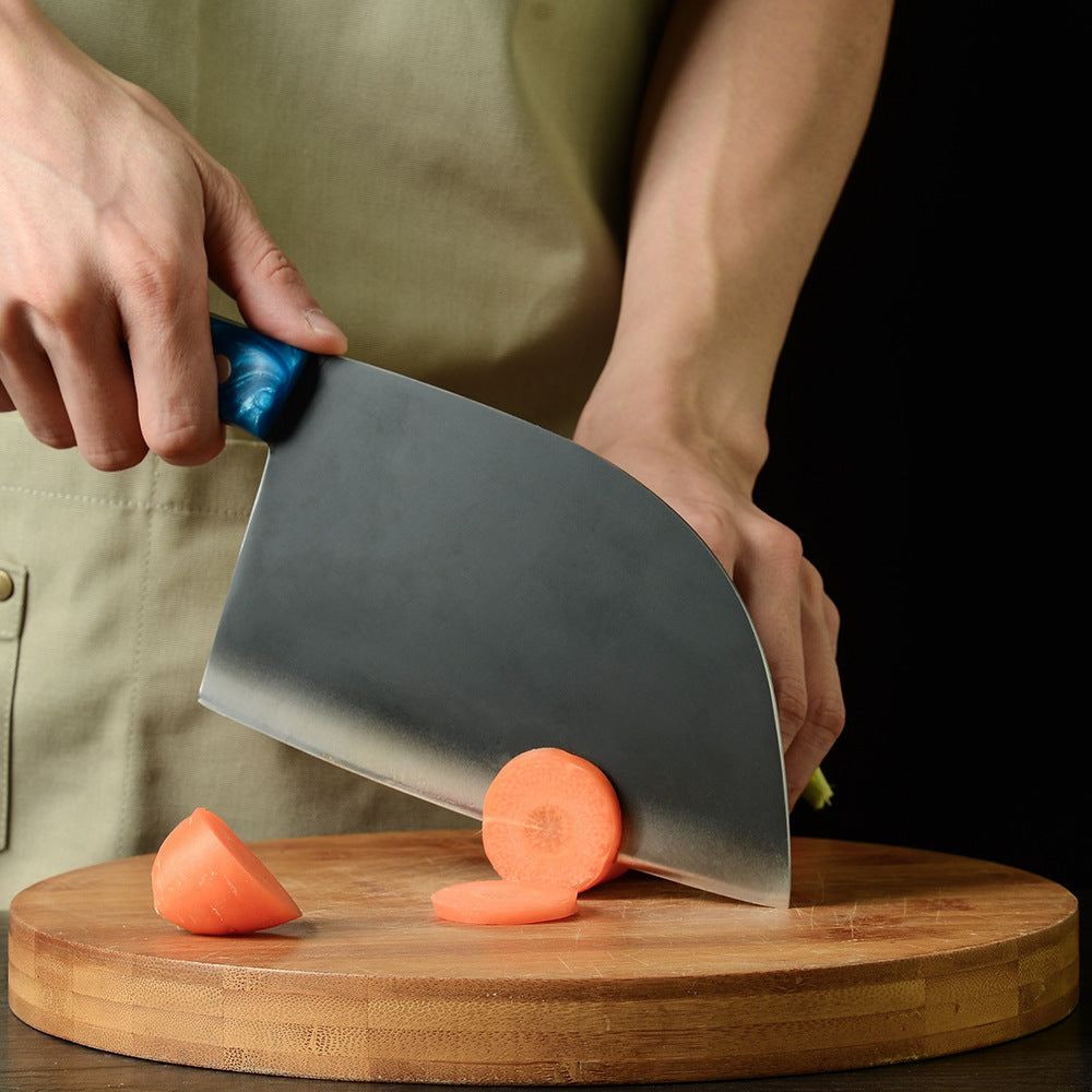 Forged Stainless Steel Blue Handle Kitchen Knife