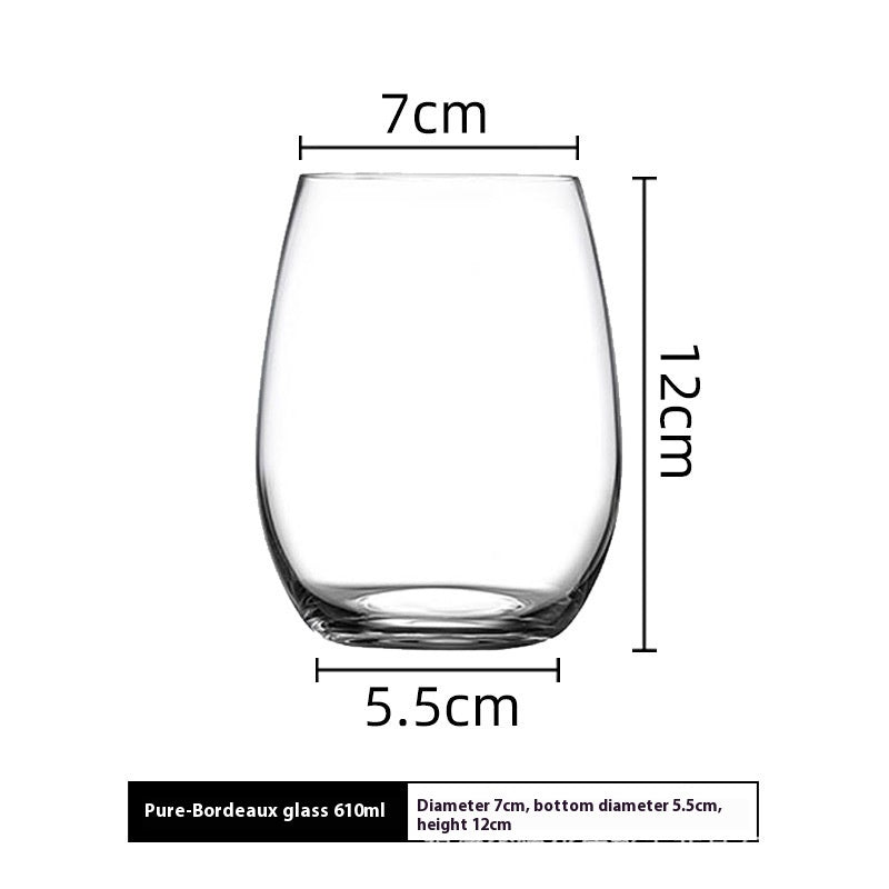 Elegant Lead Free Crystal Glass Household Water Tumbler Set
