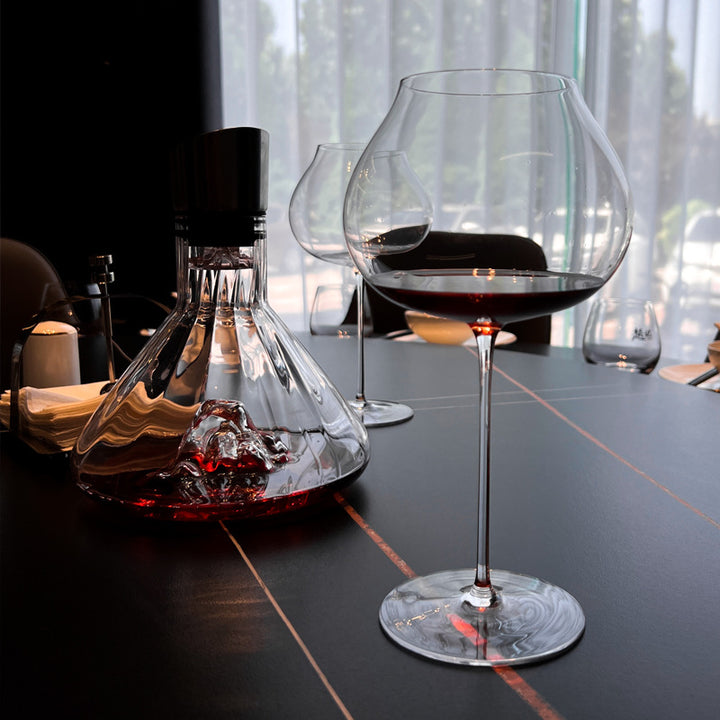 Hand Blown Crystal Glass Elegant Drinking Goblet