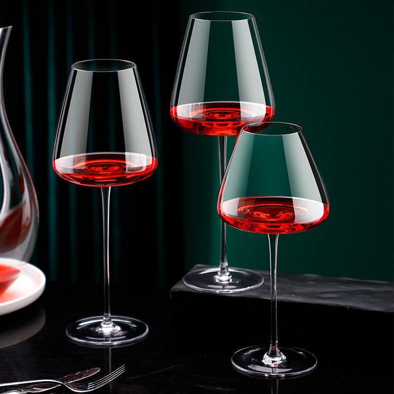 Elegant Crystal Glass Goblet Style Household Drinking Tumbler Cup