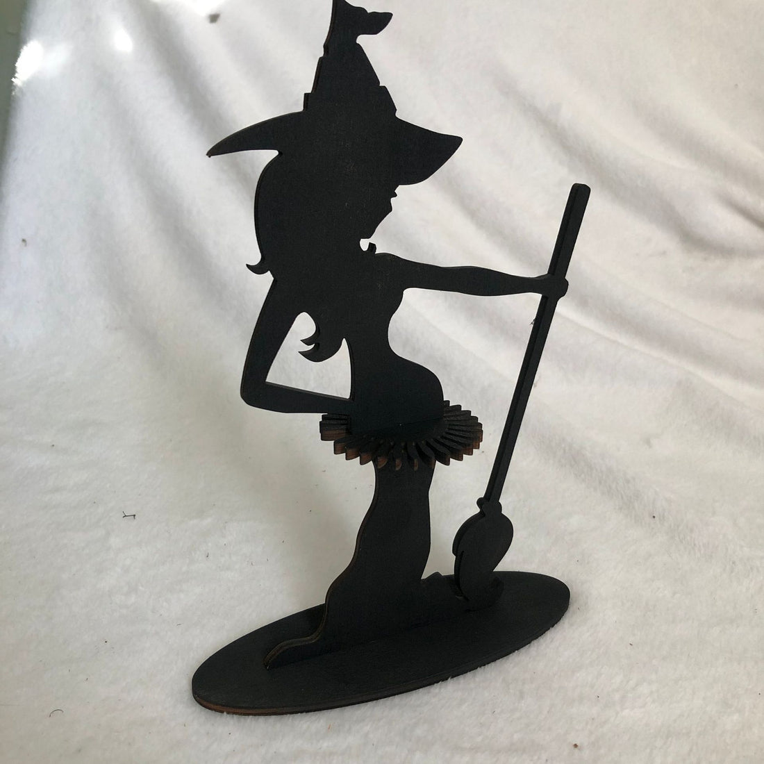 Wooden Witch Napkin Holder Halloween Kitchen Decor
