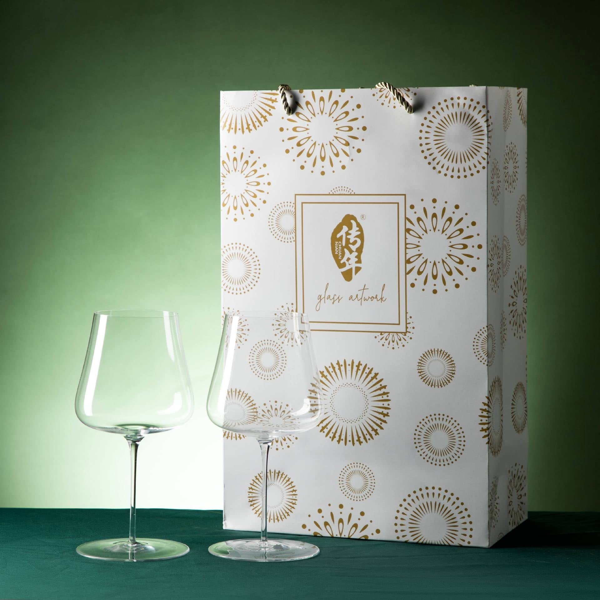 Crystal Glass Elegant Wine Goblet Gift Set