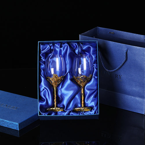 European Style Crystal Glass Wine Goblet Set Household Decanter