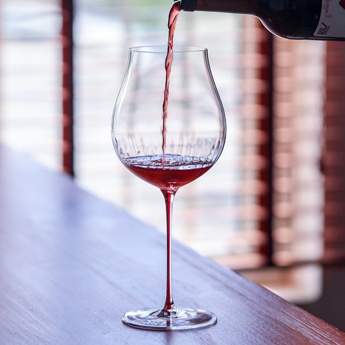 Burgundy Style Crystal Glass Elegant Household Drinking Goblet